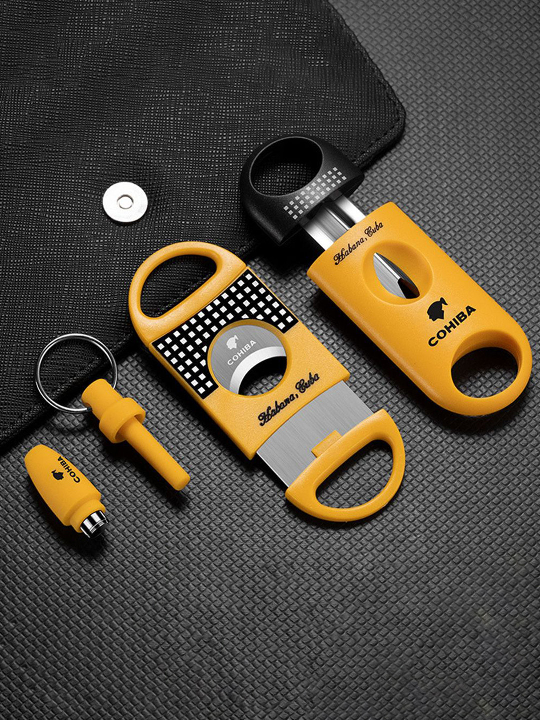 Gustave Men Cigar Cutter Punch Set