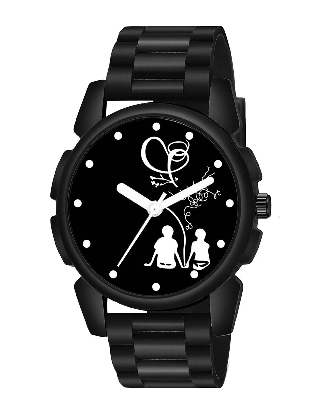 CSAMON Men Dial & Straps Watch J16 BLK BethuBLK New PU