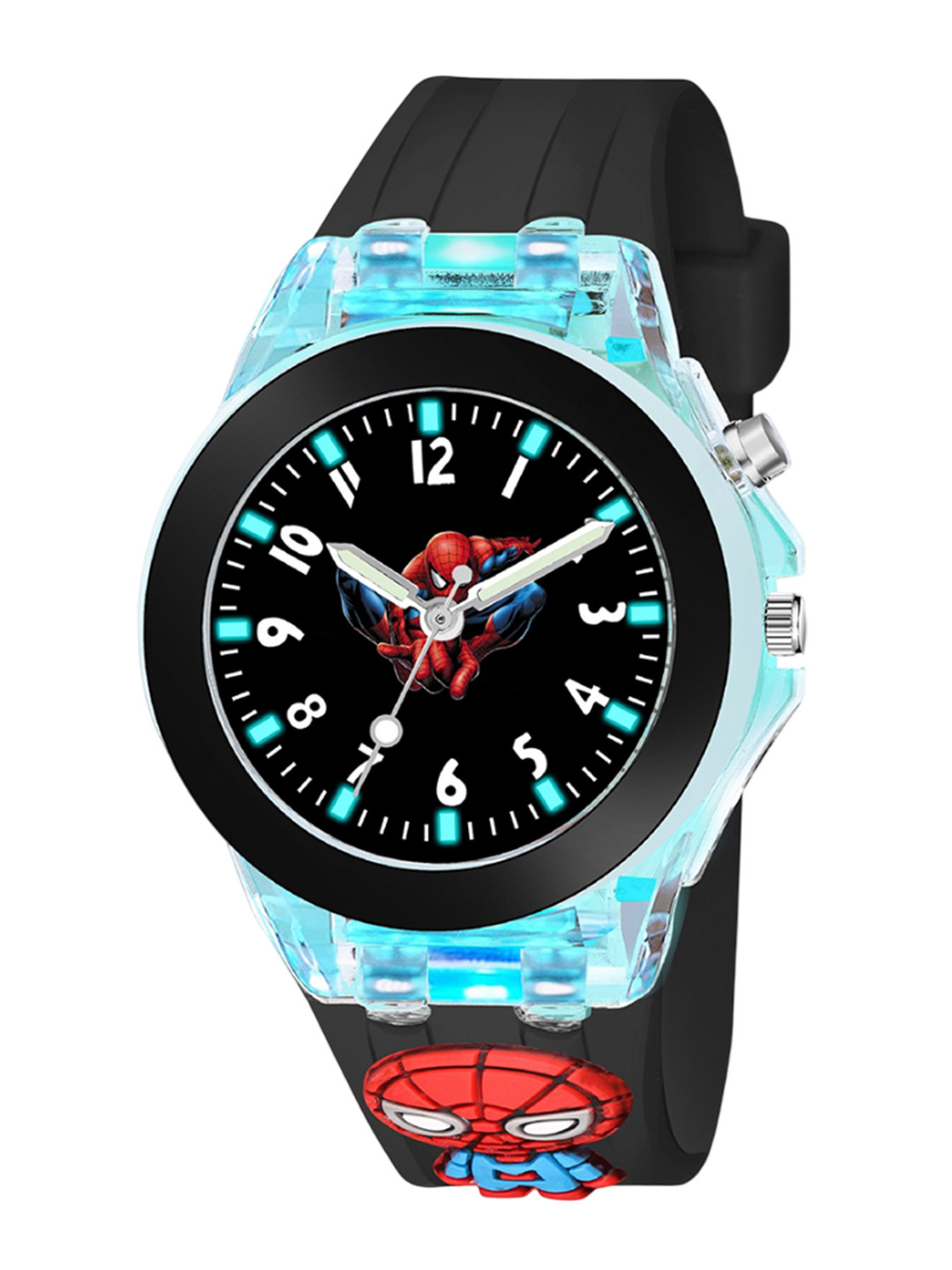 CERO Kids Printed Dial & Straps Analogue Multi Function Watch M-Kids-Black-Spider-Man