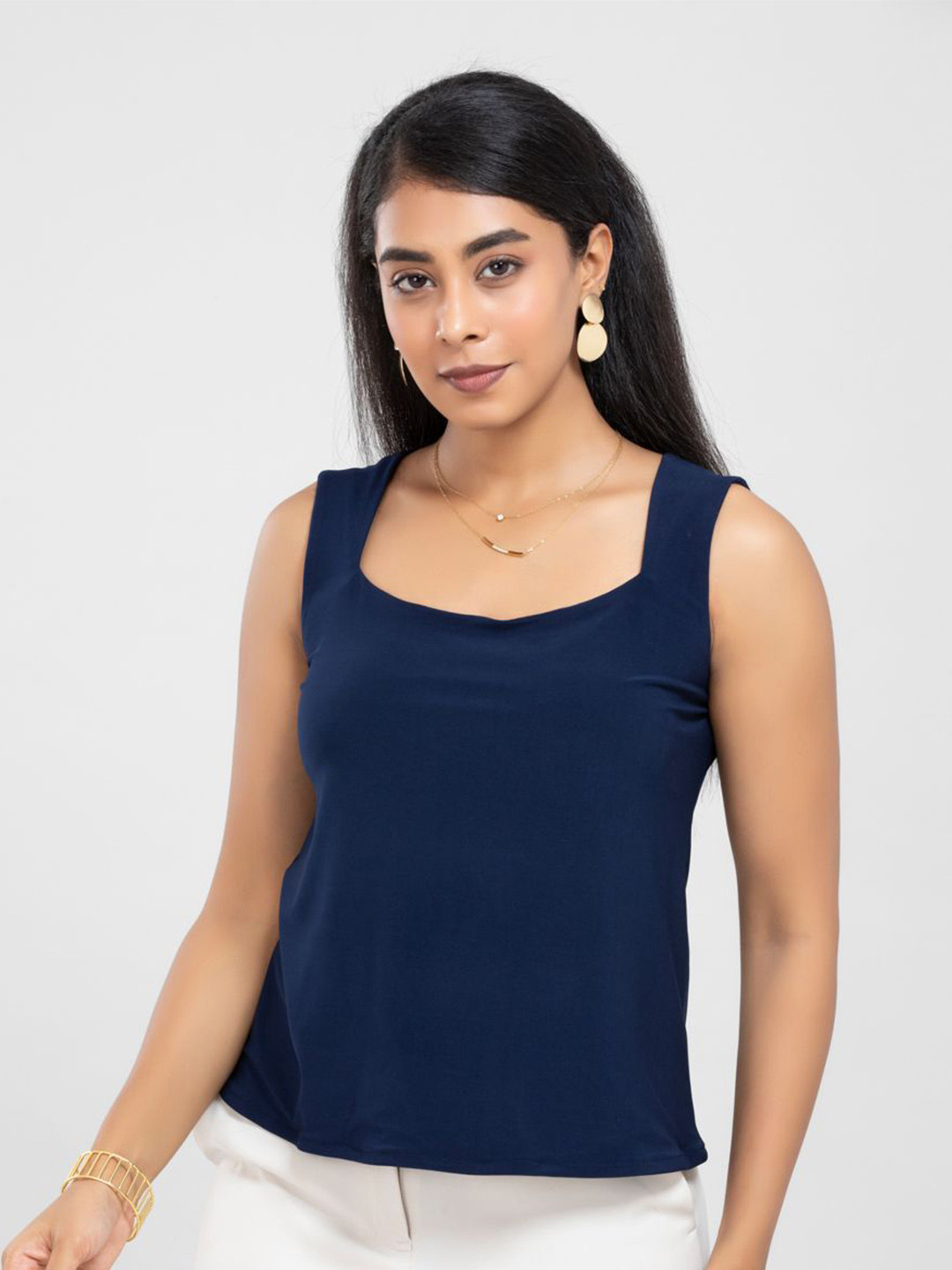 D'Almirah Sleeveless Regular Tank Top