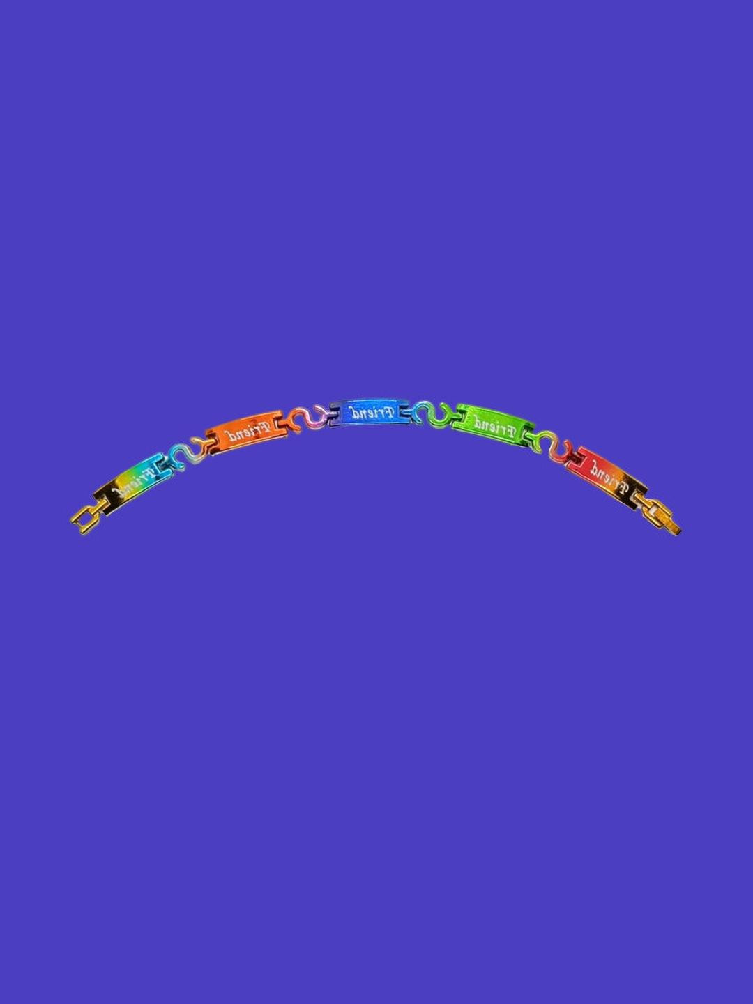 Dynamic Retail Global Men Multicolor Link Bracelet