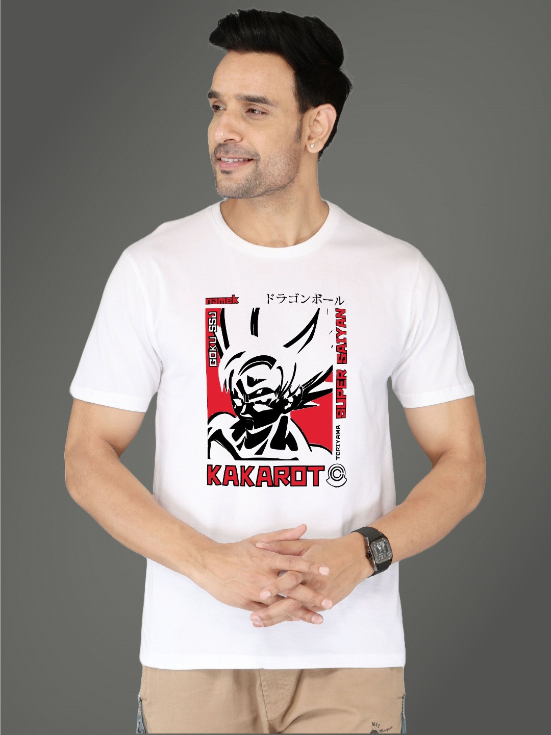 NOBLE HUSTLE Graphic Round Neck Short Sleeves Printed T-shirt