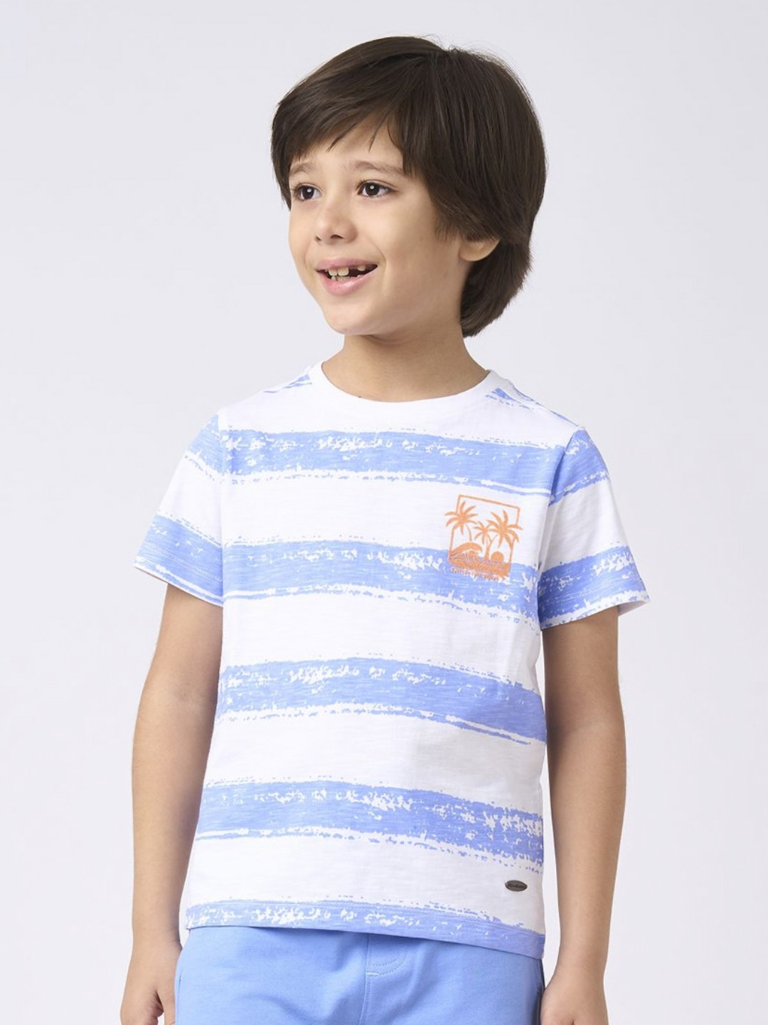 Ed-a-Mamma Boys Striped Pockets T-shirt