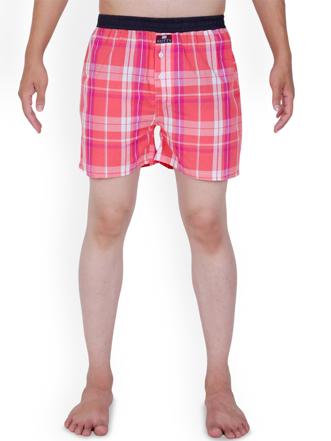 Kotty Checked Mid-Rise Boxer KTTNEWBOXER19S