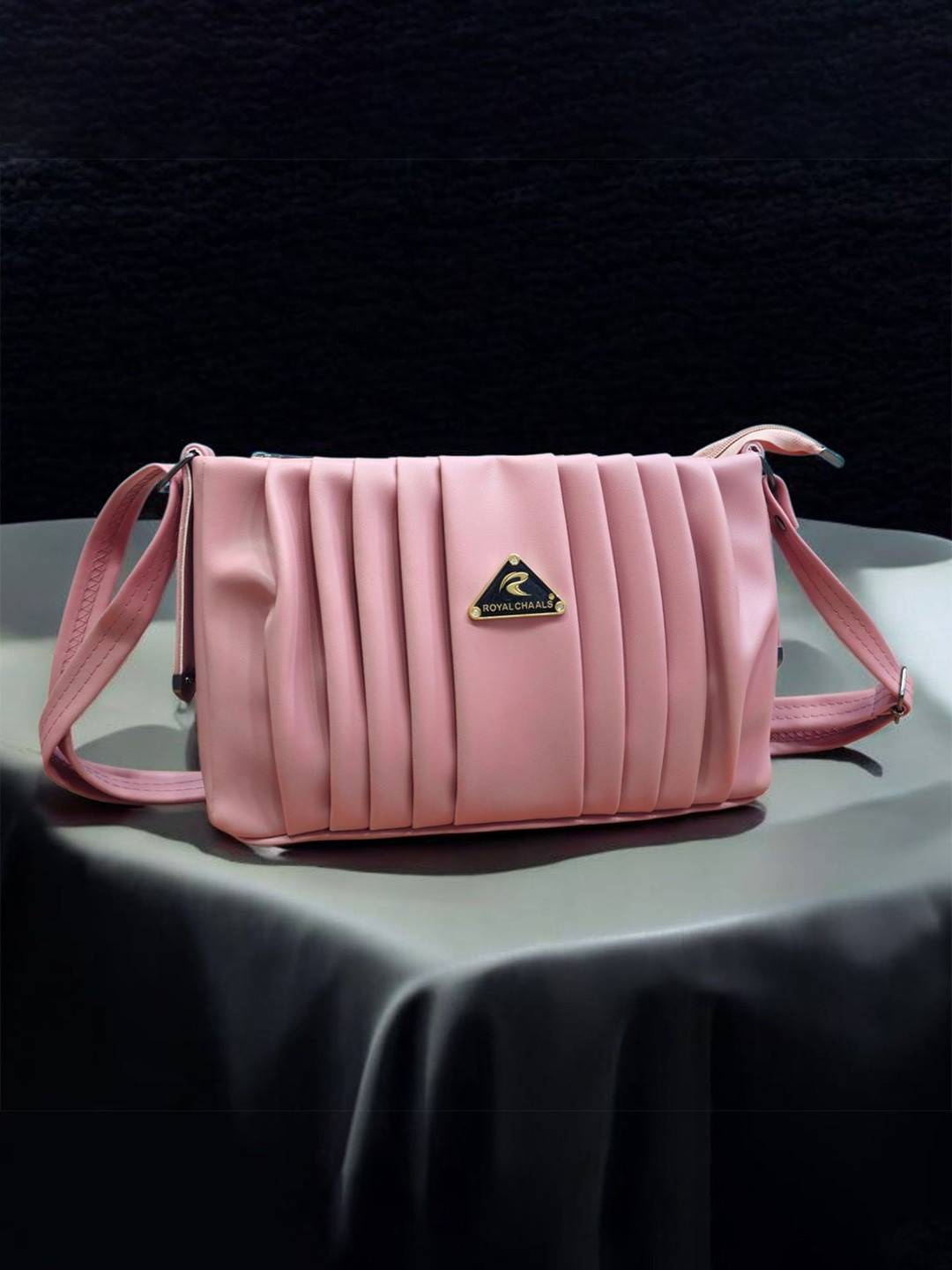 ROYAL CHAALS Women Textured Crossbody Quilted Sling Bag
