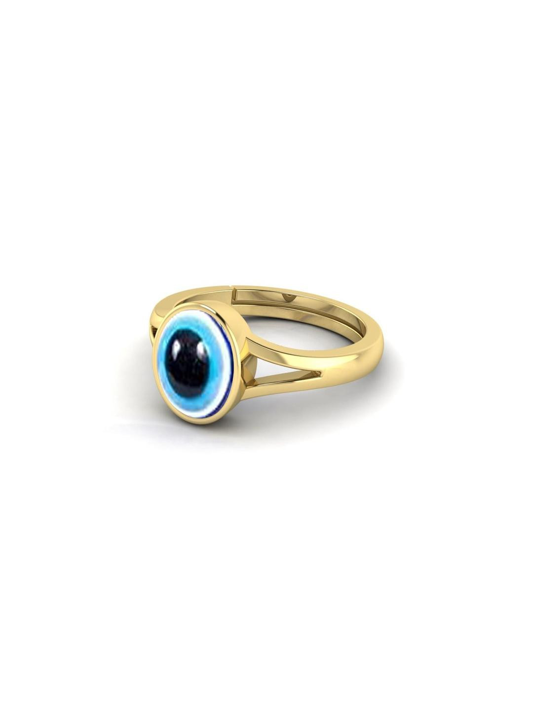 Blue Evil Eye Protection Finger Ring,Evil Eye Ring Adjustable Finger Ring,Protection Ring