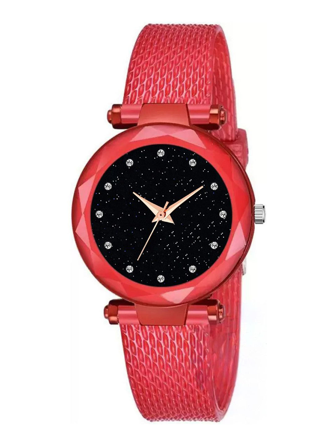 CSAMON Women Embellished Dial Analogue Watch GR379 RED 12 D Safar