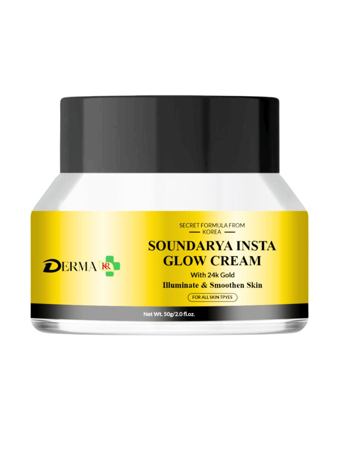 DERMA KR Soundarya Insta Glow Face Cream With 24K Gold - 50 g