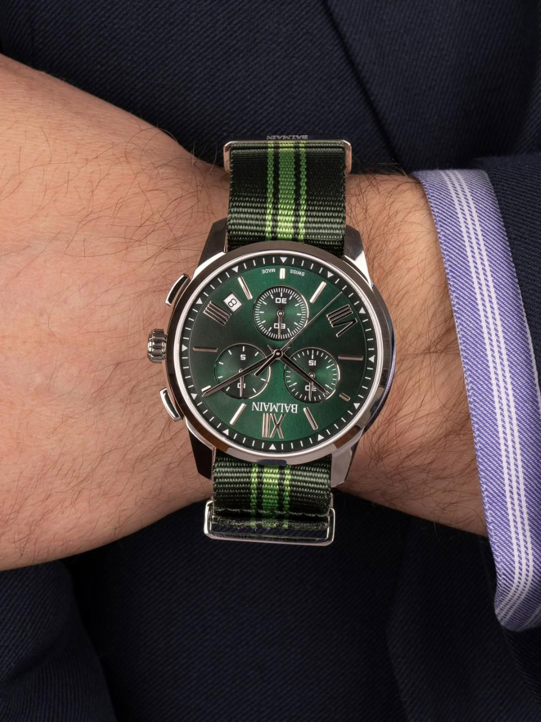 Balmain Men Dial & Leather Straps Analogue Watch B74819272