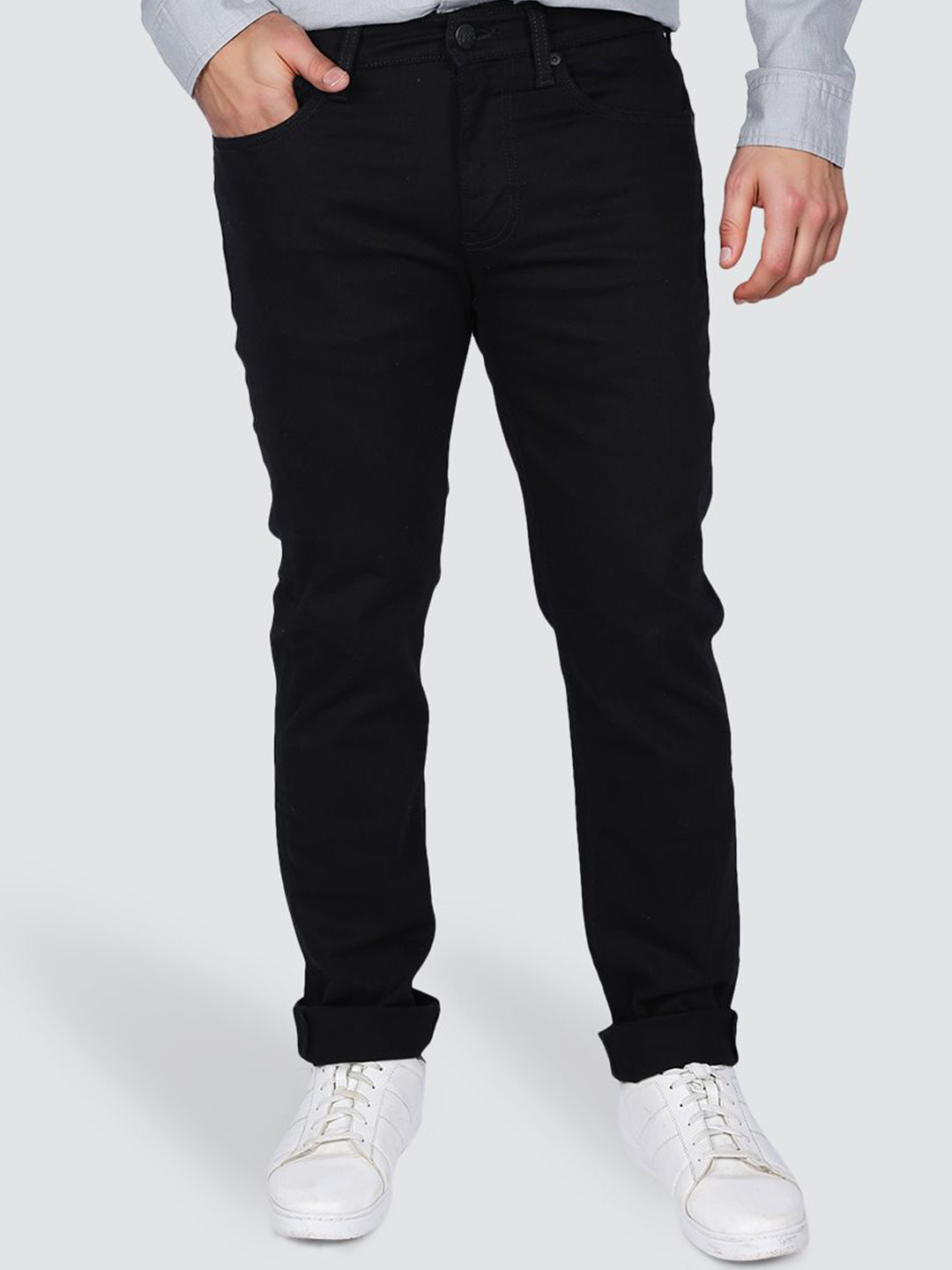 Lee Men Travis Slim Tapered Fit Mid-Rise Stretchable Jeans