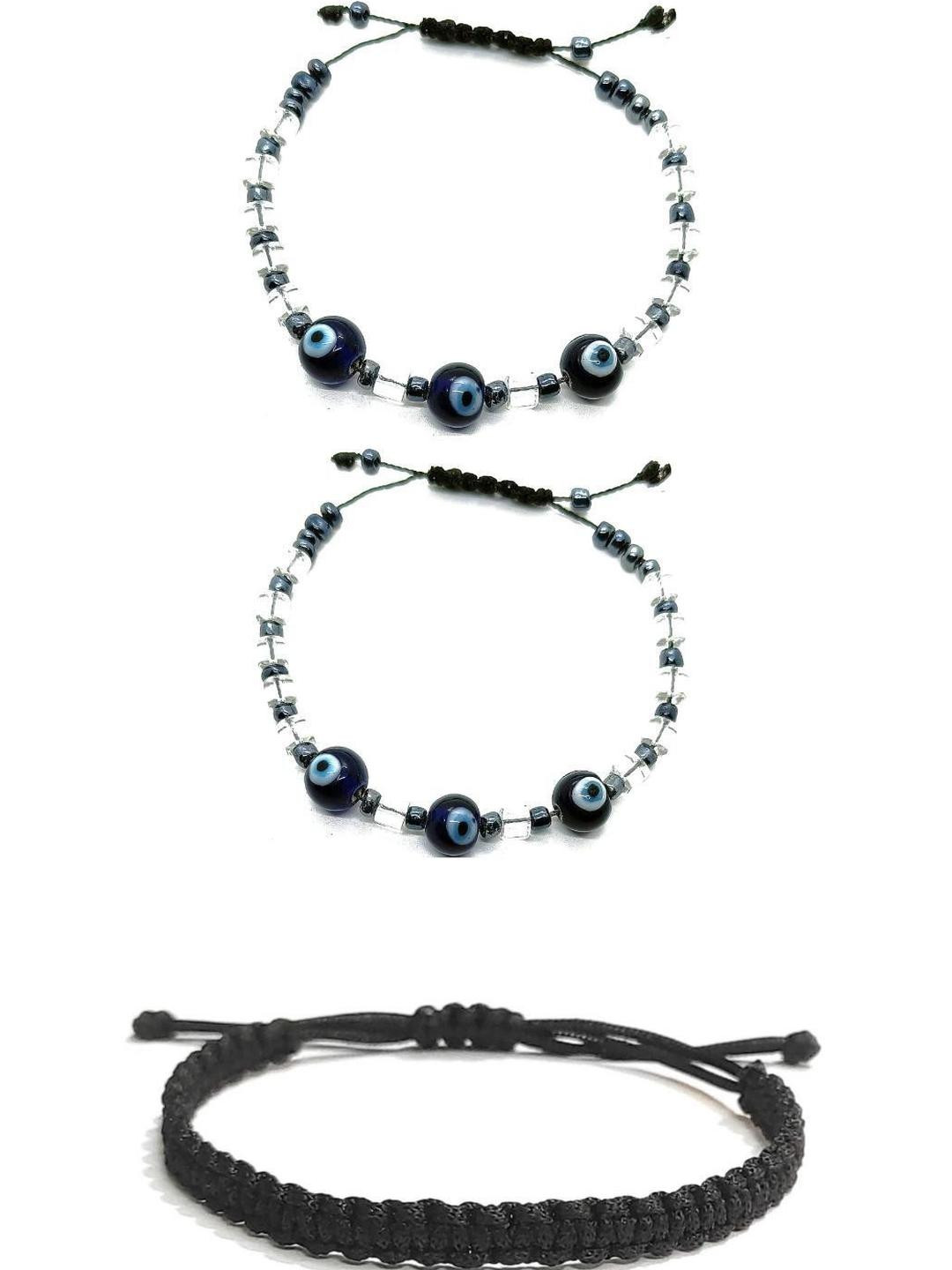 Dynamic Retail Women Black Global Women 3 Bracelet