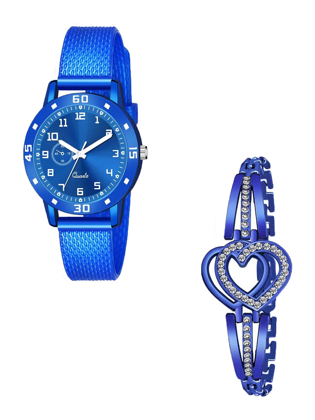CSAMON Women Analogue Watch With Bracelet Gift Set C1001BLU Aeivyo S W H Breclect