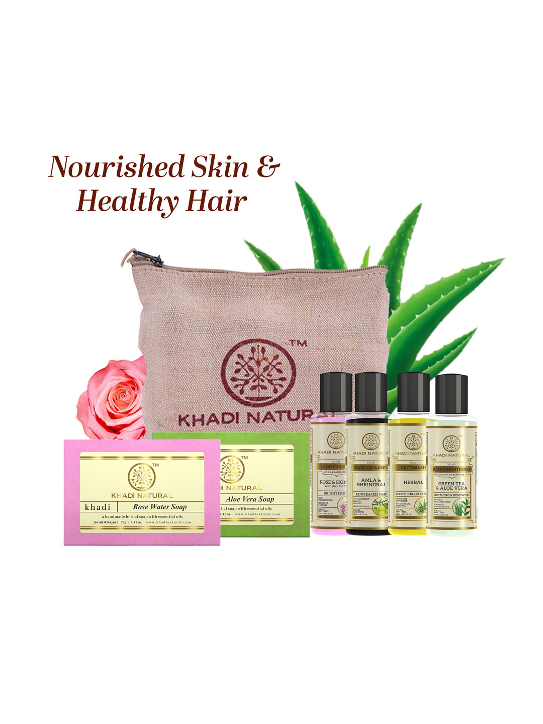 Khadi Natural Ayurvedic Beauty Travel Kit Essentials