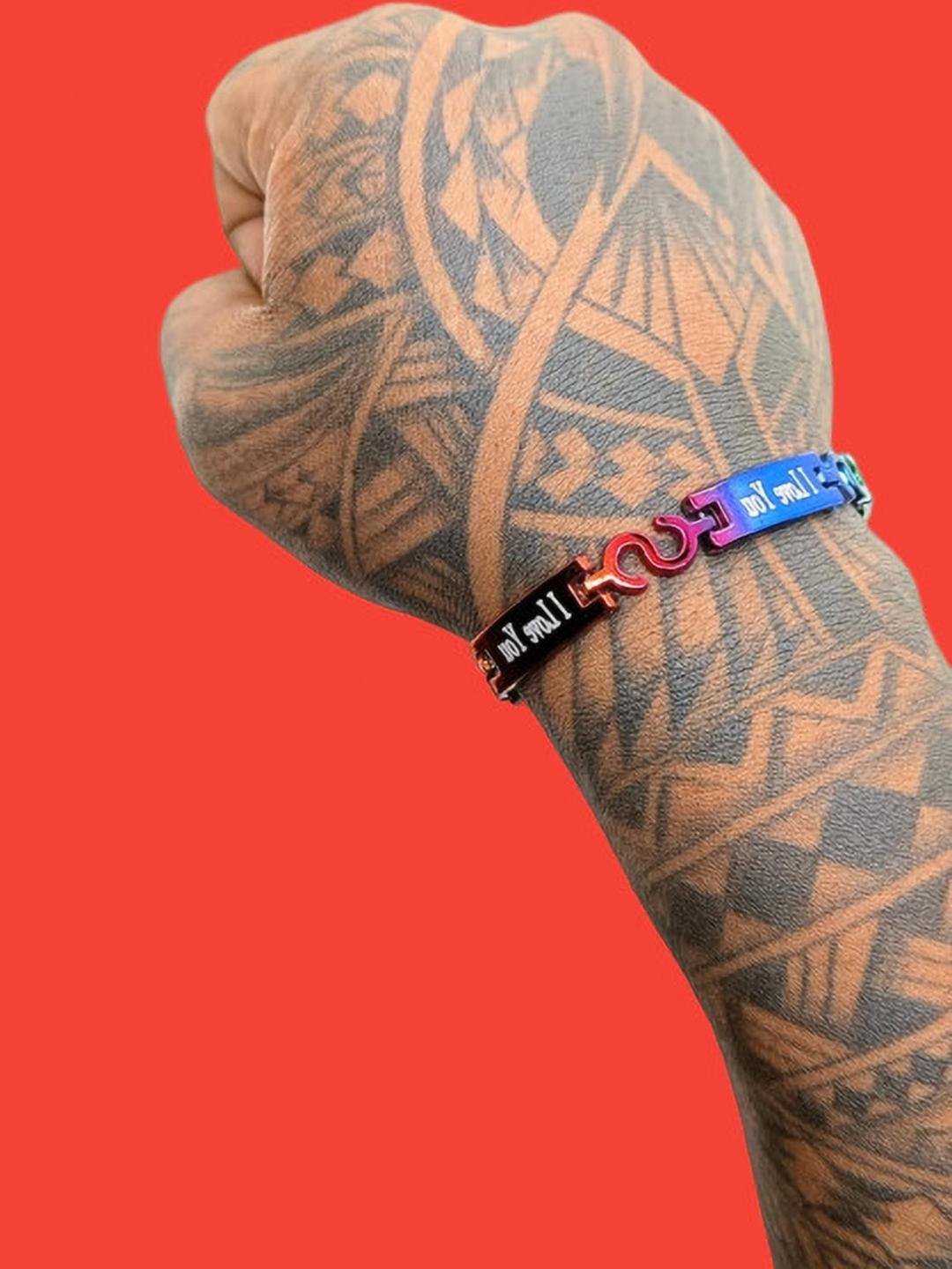 Dynamic Retail Global Men Multi-Colored Link Bracelet