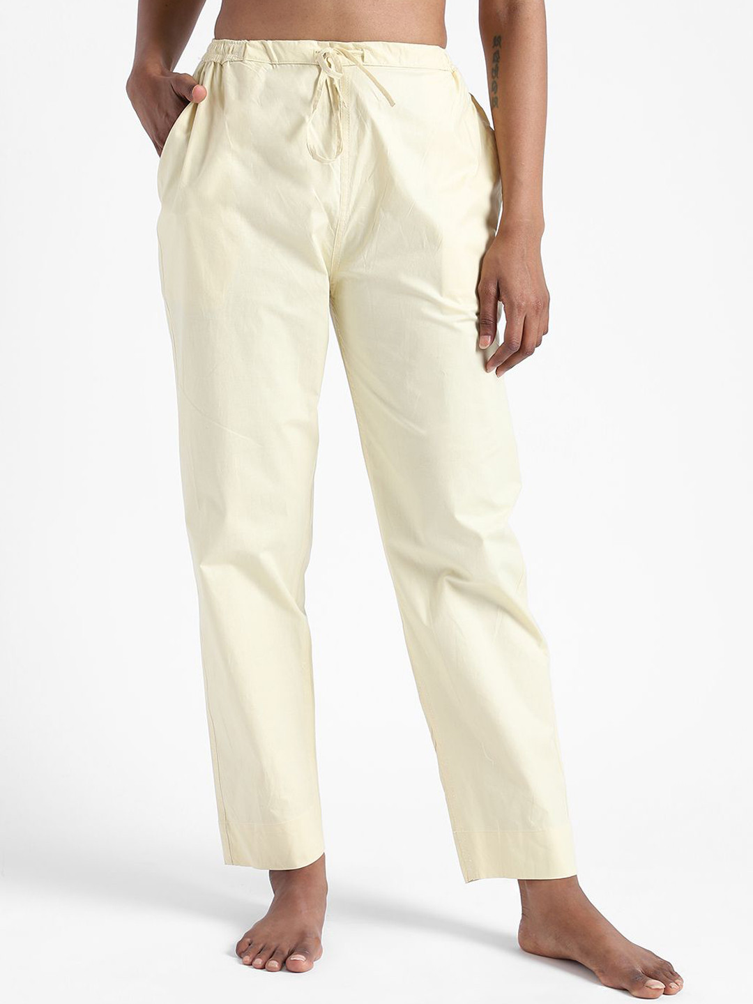 livbio Women Organic Cotton Dyed Slim-Fit Lounge Pant