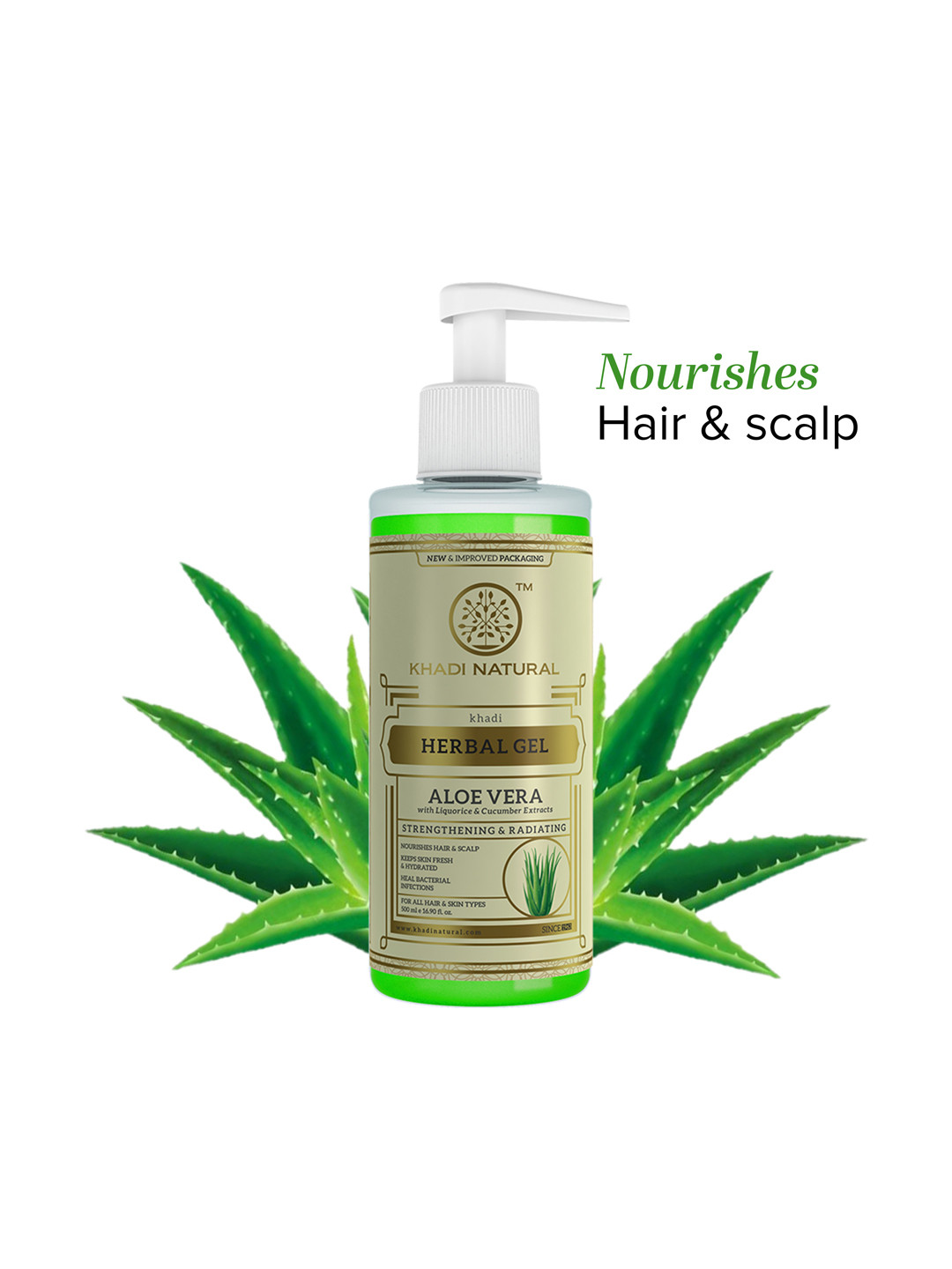 Khadi Natural Aloevera Gel With Liquorice - 500 ml