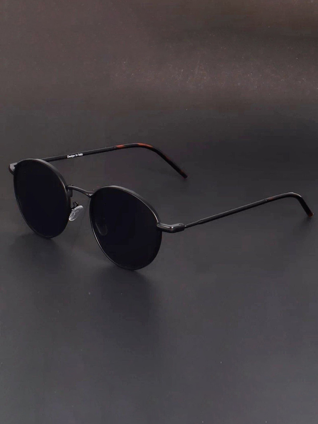 Eyedens Unisex UV Protected Round Sunglasses Heavy_Pento_Fully-Blck