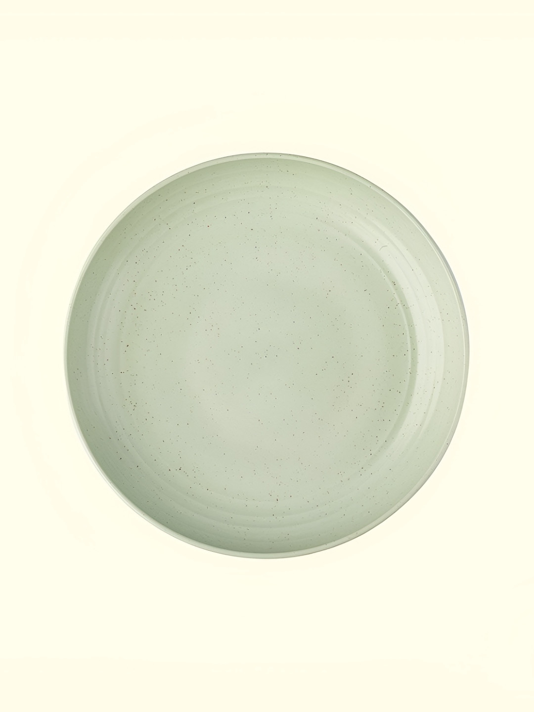 IRIDA NATURALS Green Wheat Straw Bamboo Fibre Dinner Plate