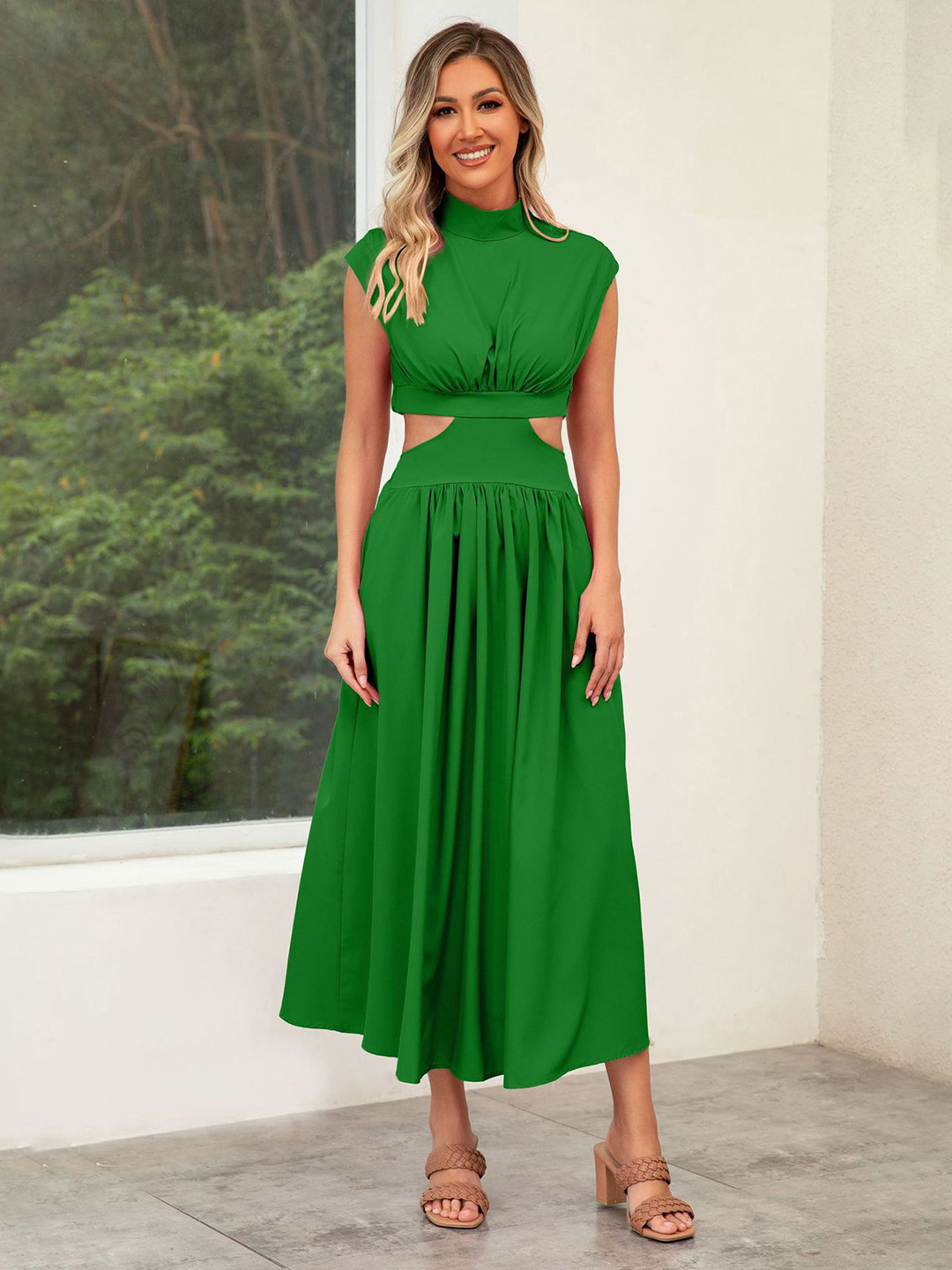 bebe Women Fit & Flare Midii Dress