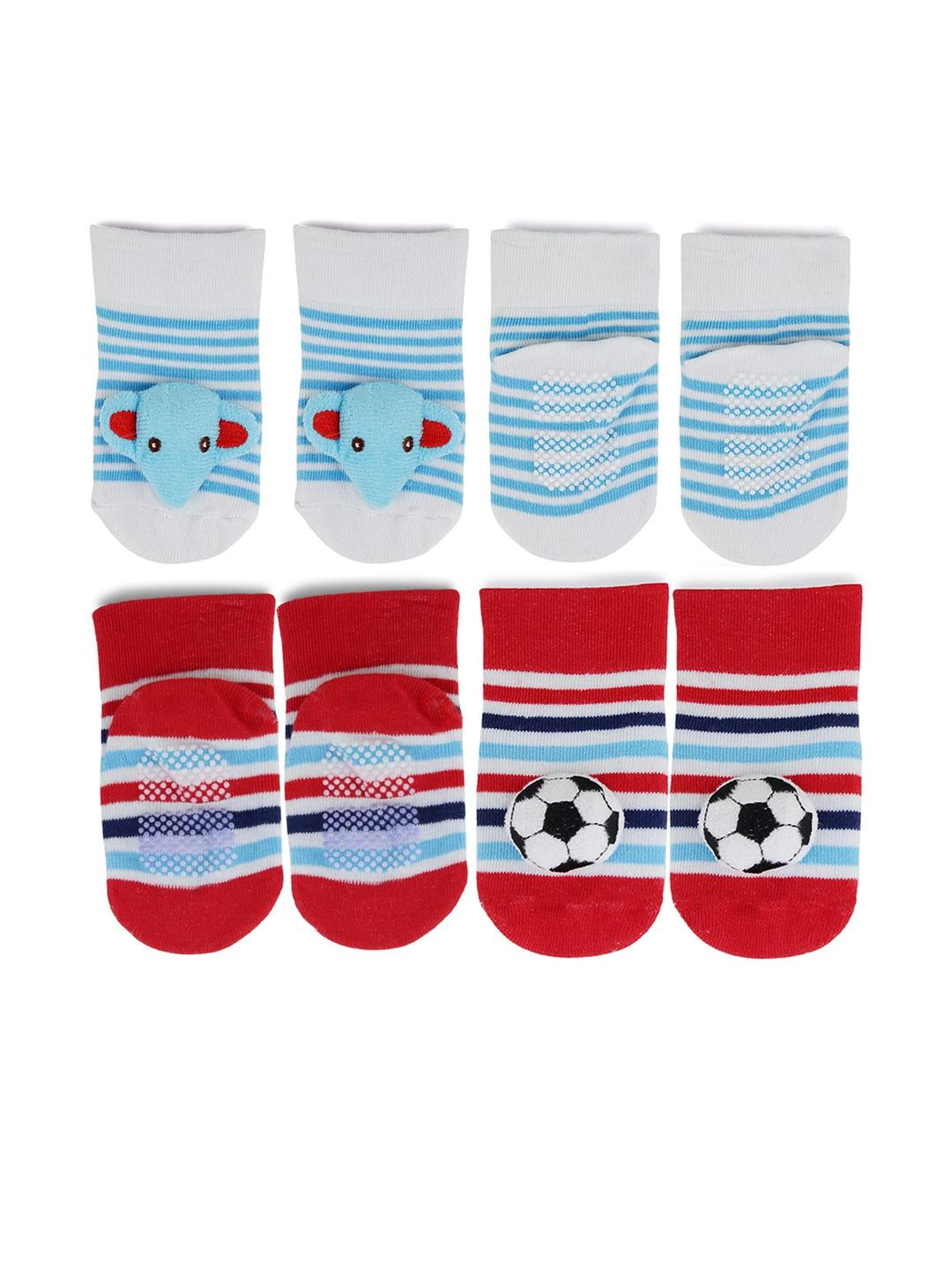 NESKA MODA Unisex Red Socks