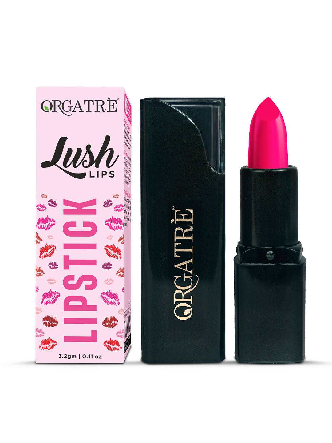 Orgatre Lush Long Lasting Bullet Lipstick - 3.2 g - Pink Petal - 40