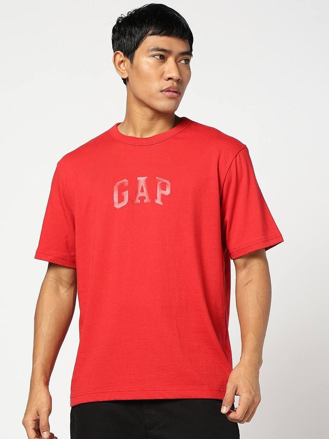 GAP Logo Printed Crew Neck T-Shirt