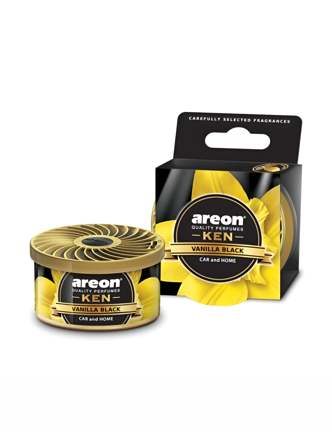 AREON Ken Vanilla Black Car Freshener - 0.035ml
