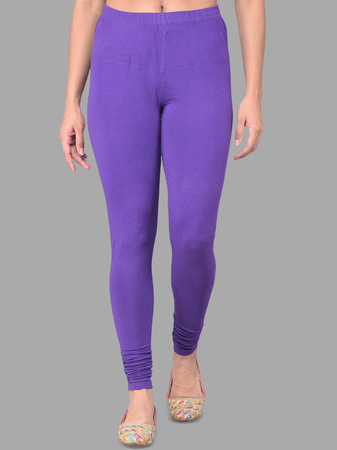 Comfort Lady Mid-Rise Indo-Cut Churidar-Length Leggings