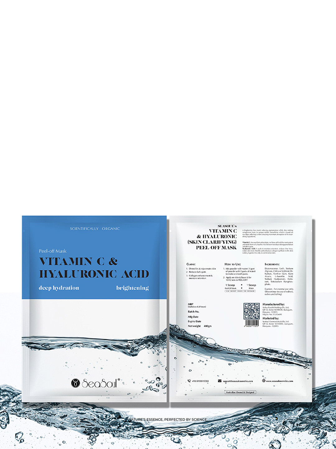 Seasoul Vitamin C & Hyaluronic Acid Peel Off Mask- 20 g