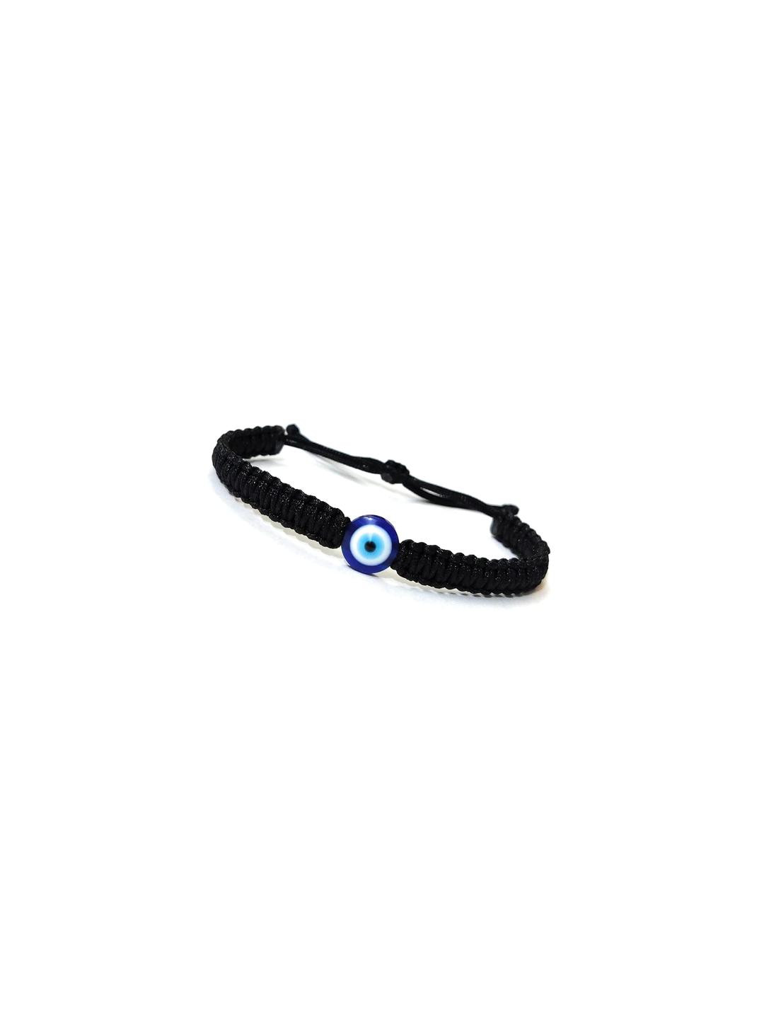 evil eye black cord adjustable bracelet to avoid negative energy for girls boys men women