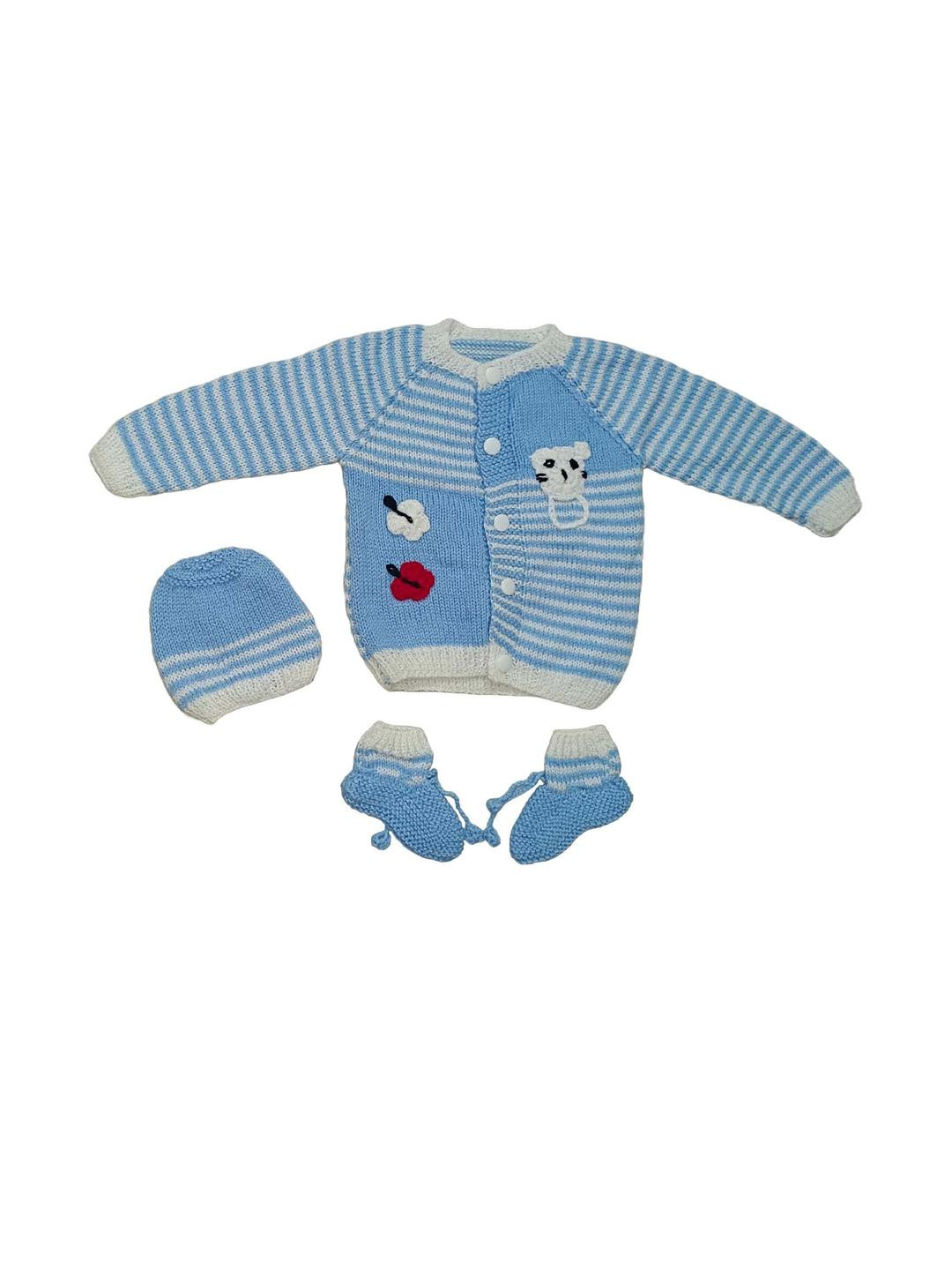Cute Collection Kids Striped Woollen Cardigan