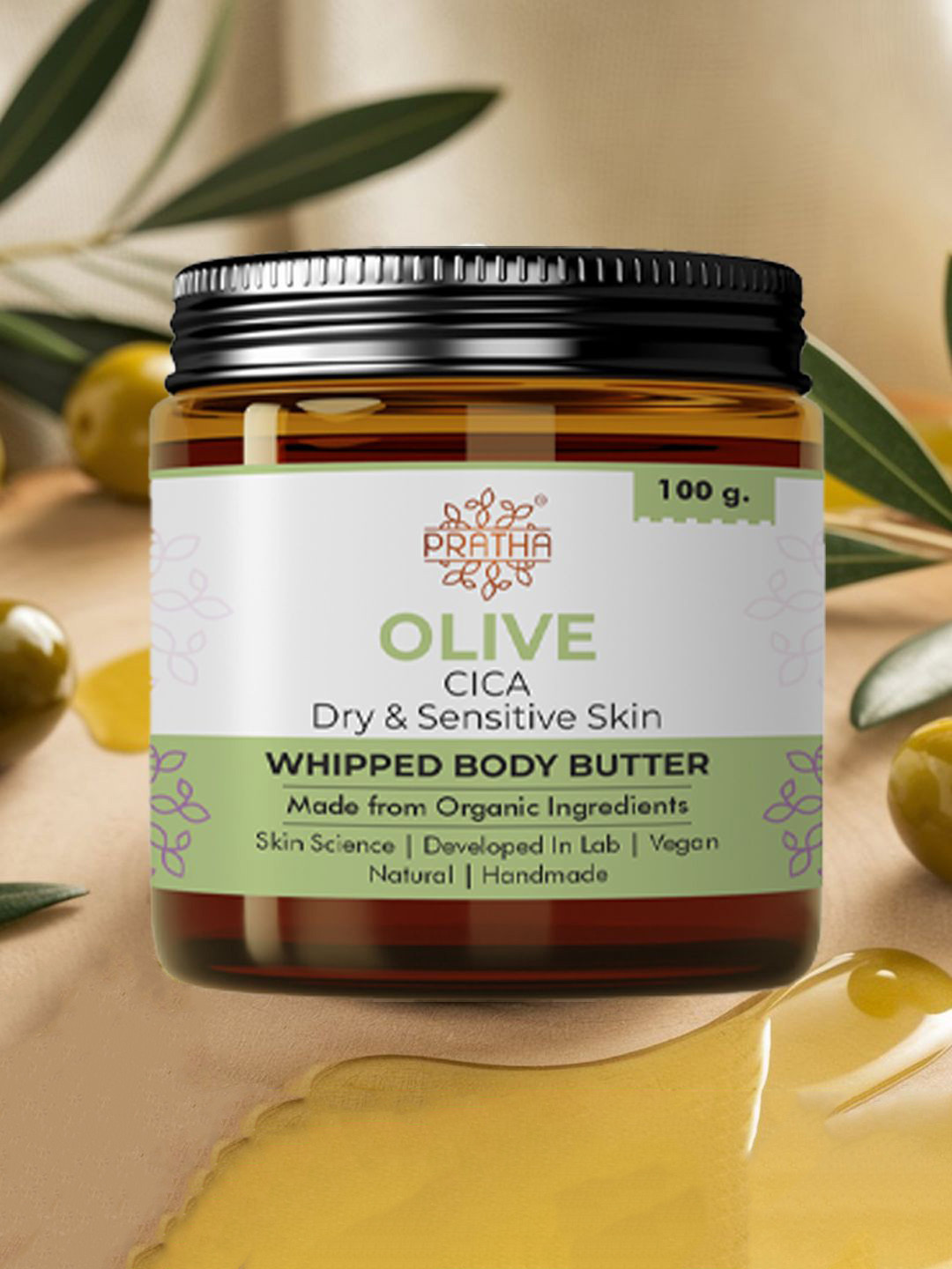 Pratha Whipped Body Butter With Olive- 100 g