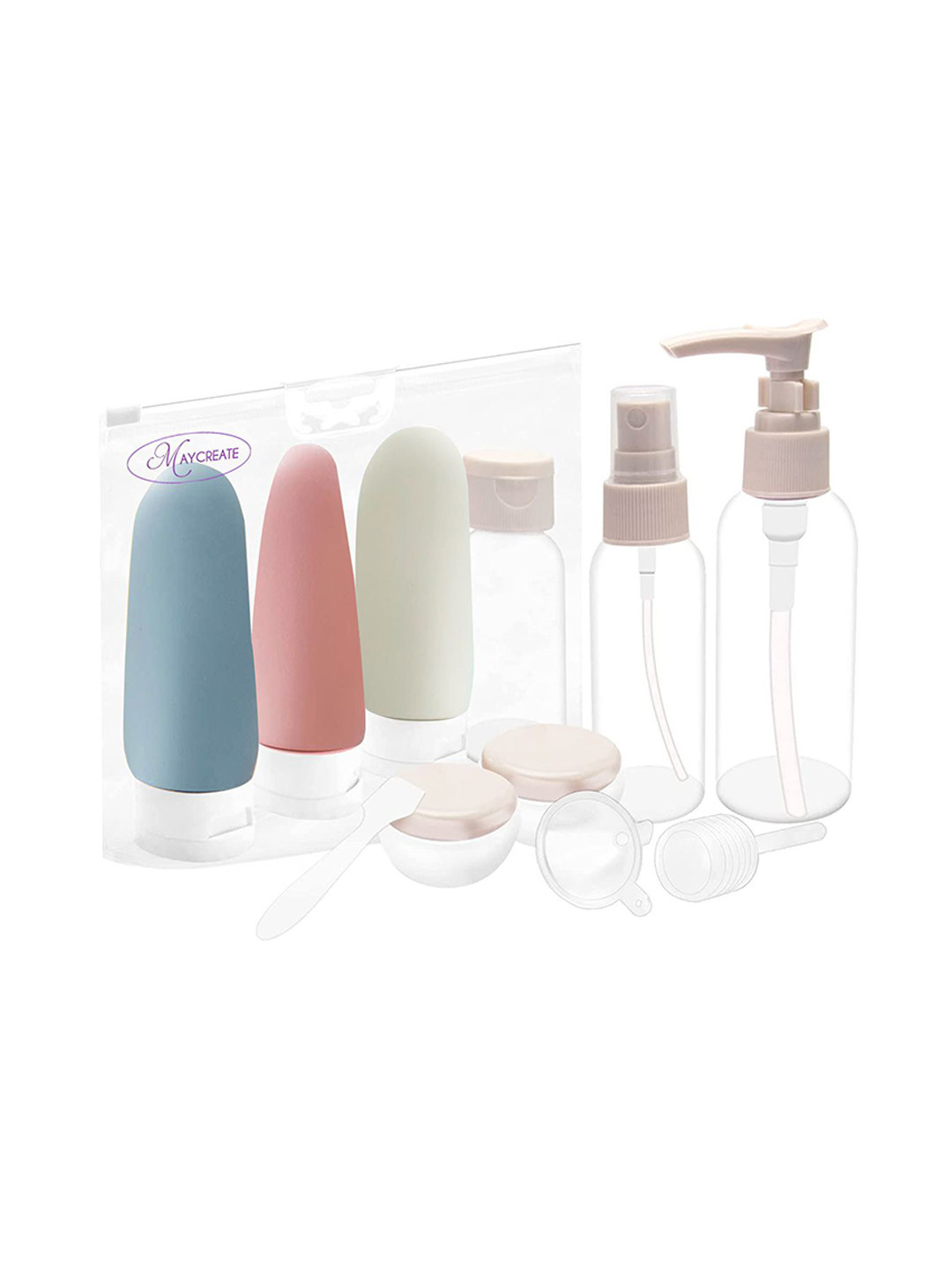 Gustave Set of 10 Eco Friendly Travel Bottles Travel Accessory