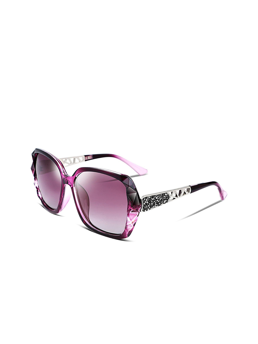 Eyedens Unisex Pink Lens & Purple Butterfly Sunglasses with