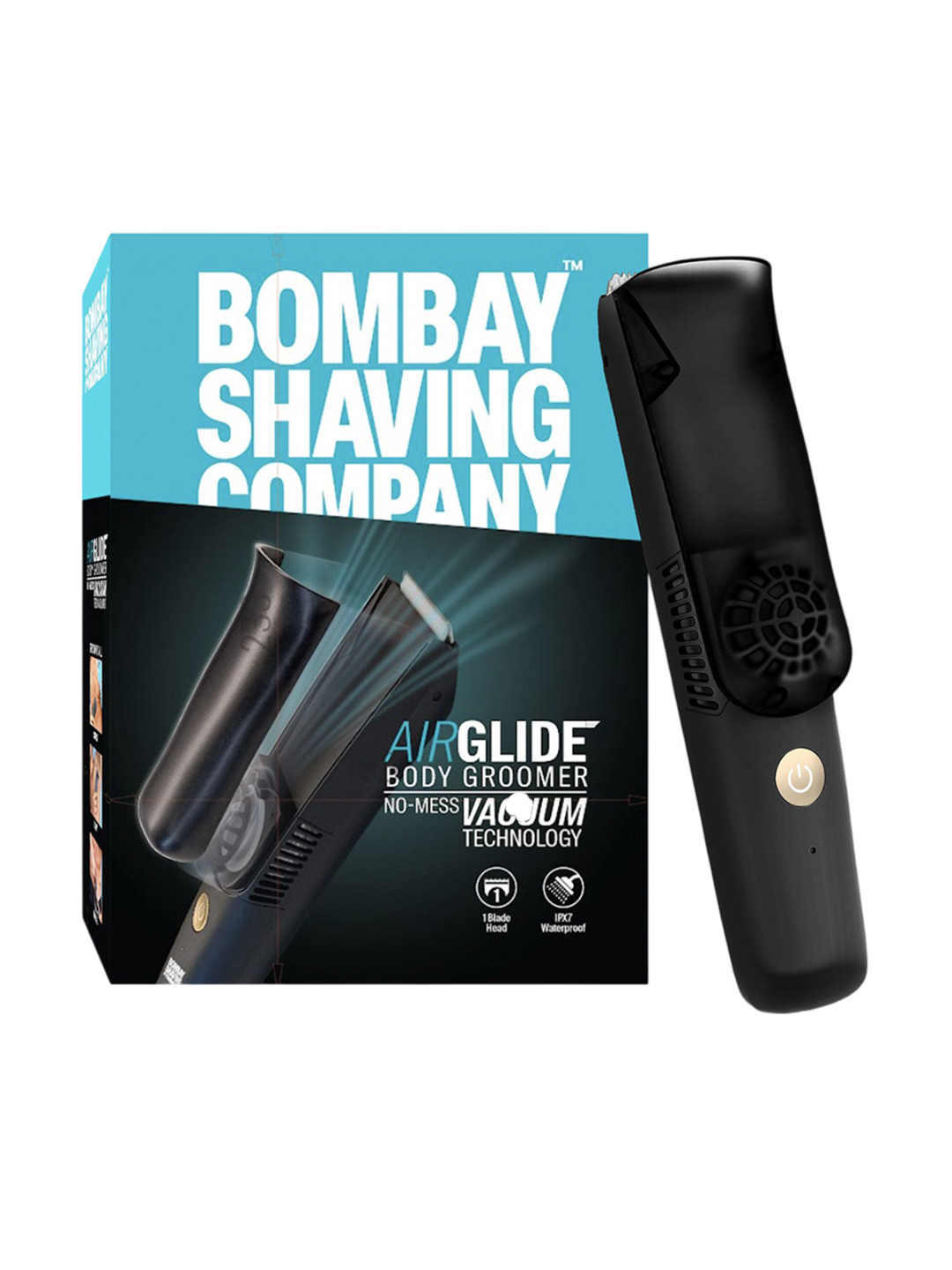 Bombay Shaving Company AirGlide Full Body Trimmer With Vacuum Tech- Black