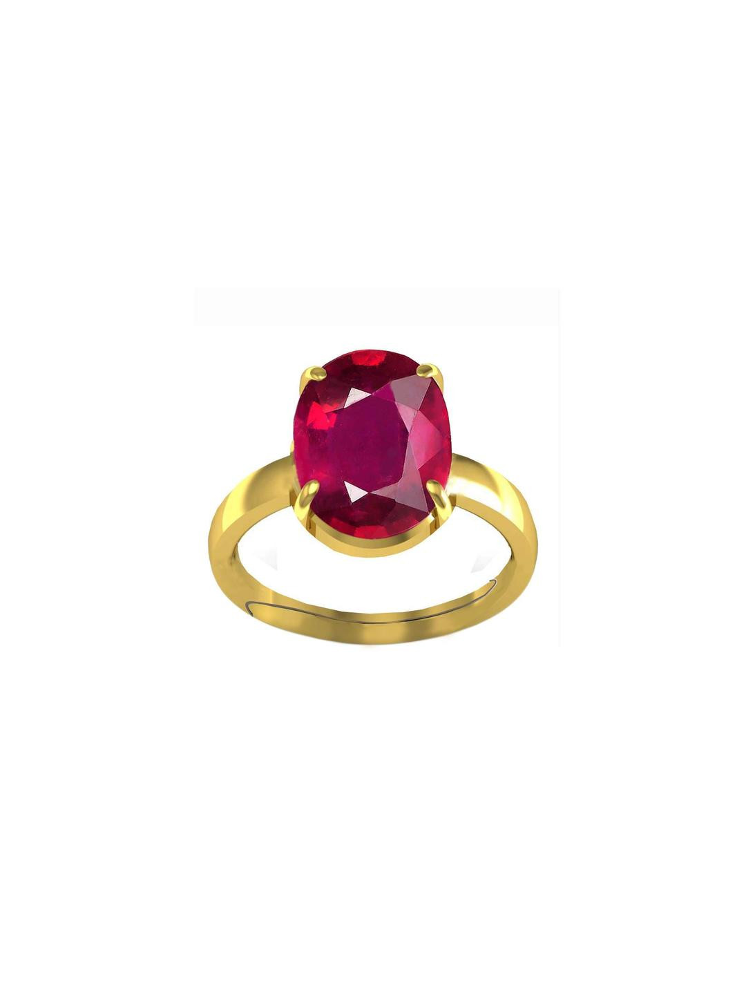 Certified 9.25 Ratti 8.45 Carat A+ Quality Natural Ruby Manik Gemstone Ring For Women's and Men's
