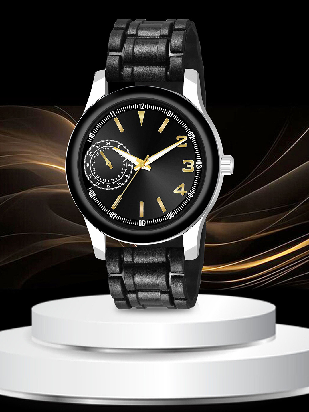 CSAMON Men Dial & Straps Analogue Watch B9050BLK M4 D 801BLK