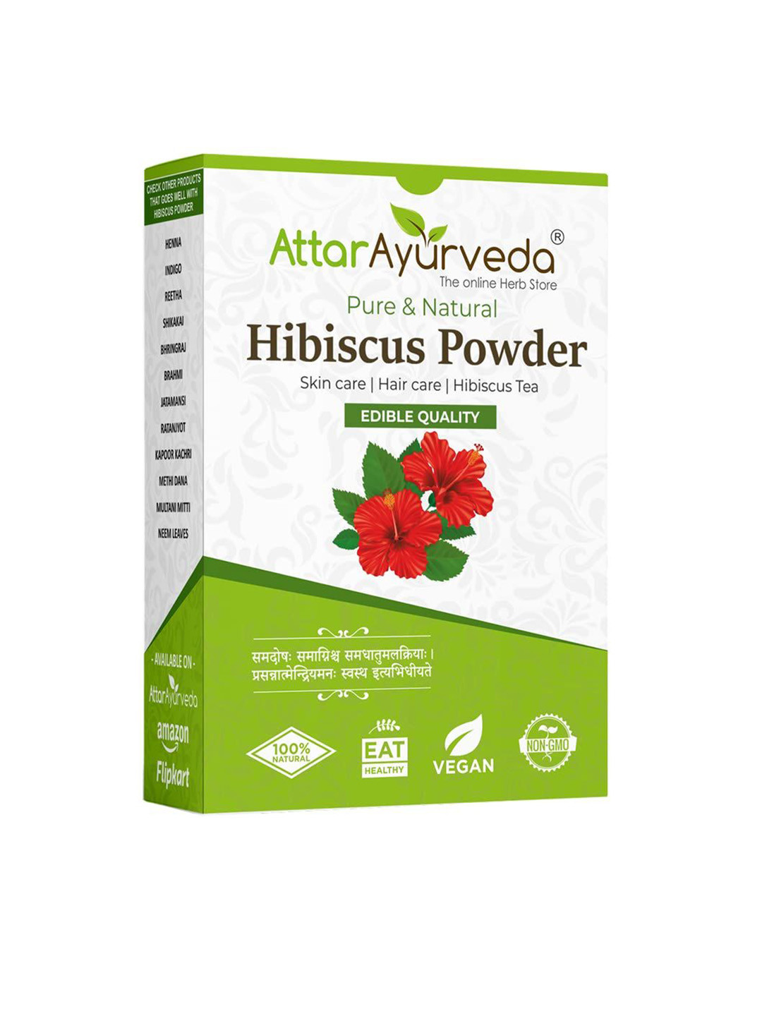 Attar Ayurveda Hibiscus Powder Hair Mask- 100 g