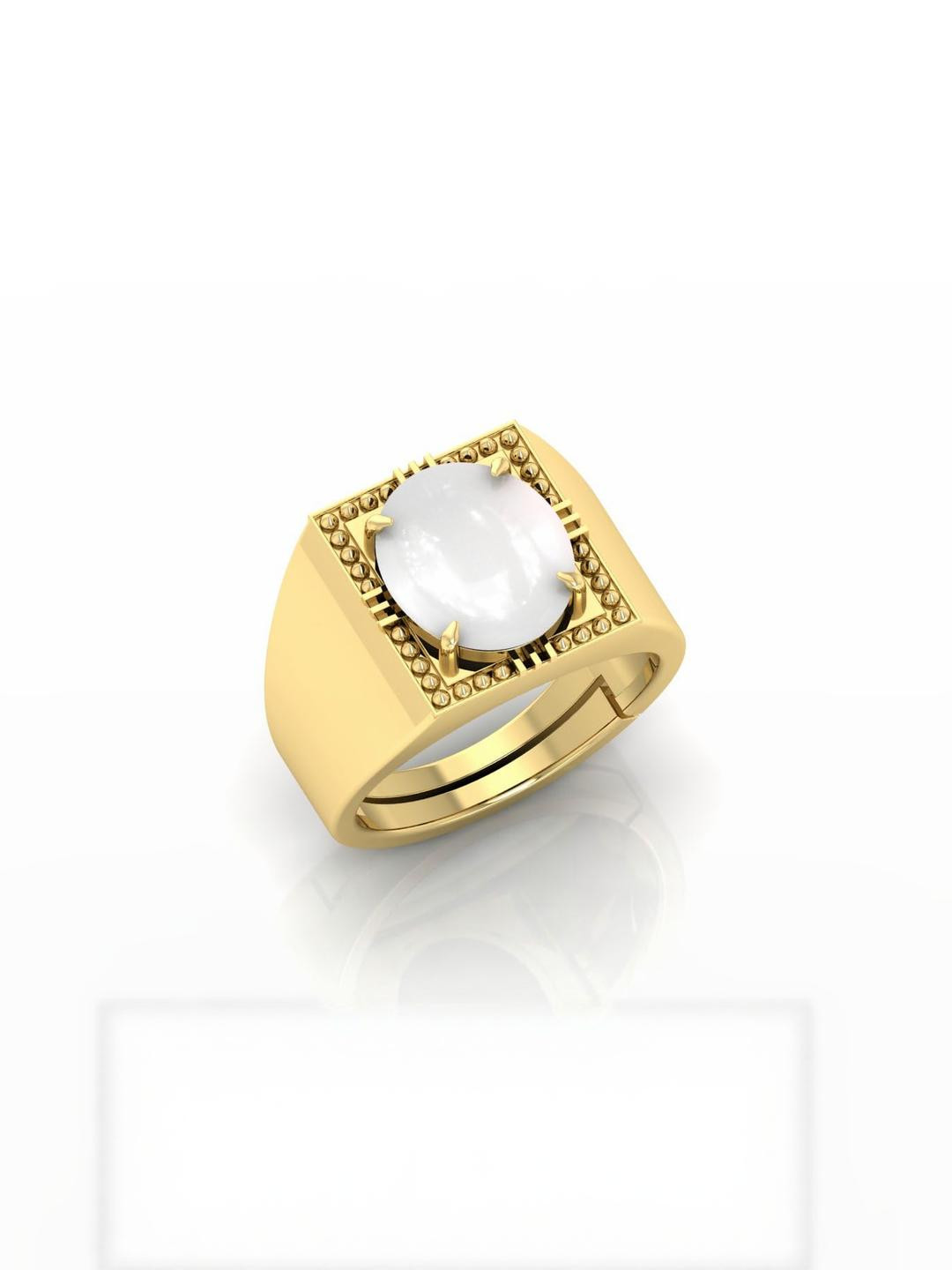 Todani Jems Moonstone Gold Plated Adjustable Ring