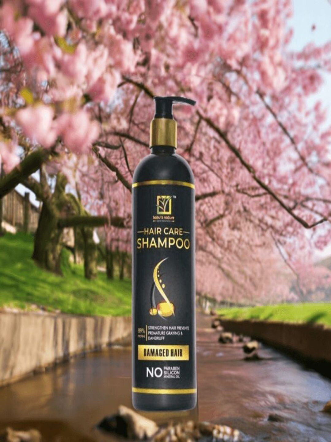 Babu's Nature Set Of 5 Shampoo, Green Tea Body Wash, Conditioner & Hair Serum