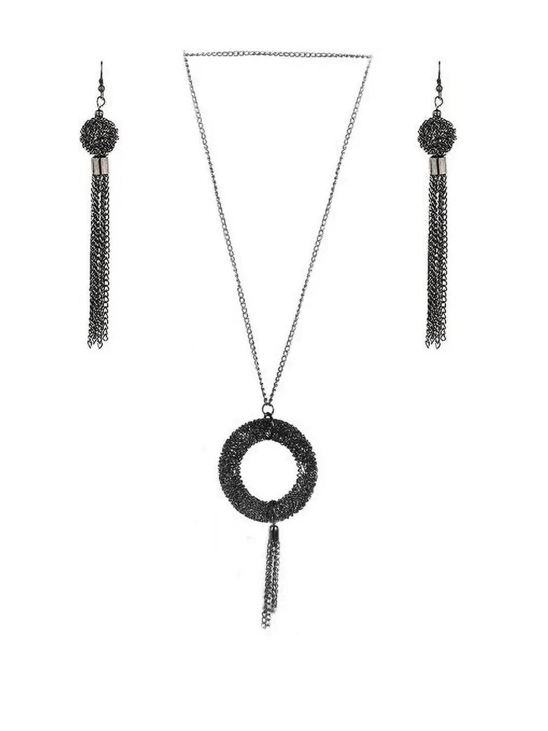 ZURIKRISHA Brass-Plated Alloy Jewellery Set