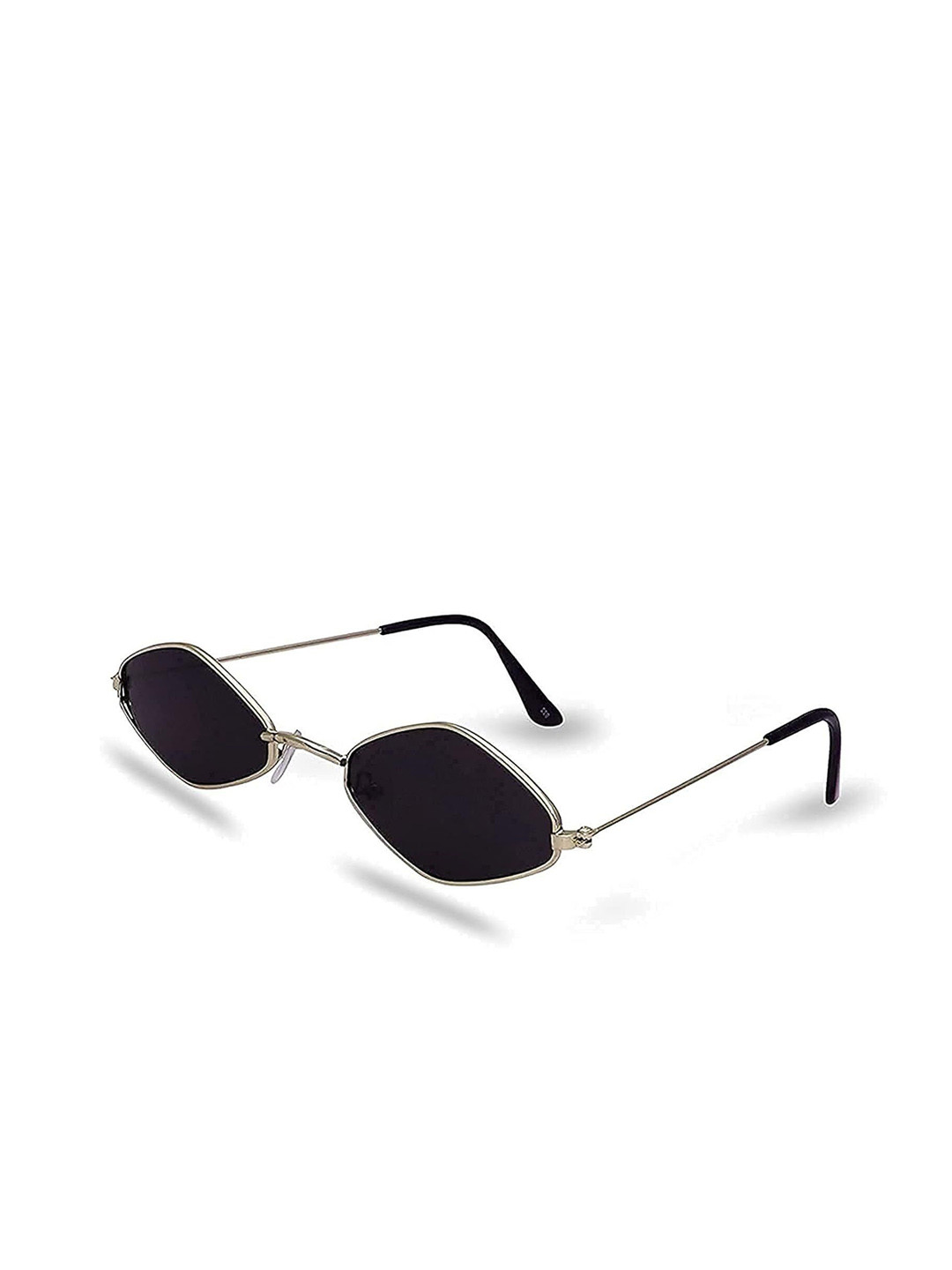 Eyedens UnisexSunglasses with UV Protected Lens Diamond-Cut_Cat-eye_Slvr-Blk