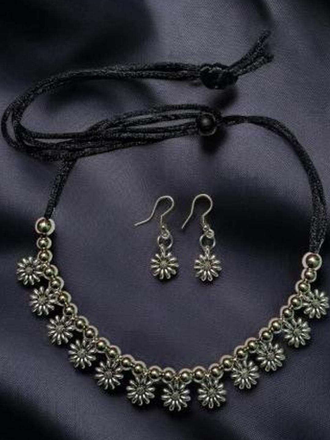 BONGO NARI BOUTIQUE Alloy Necklace And Earrings Jewellery Set