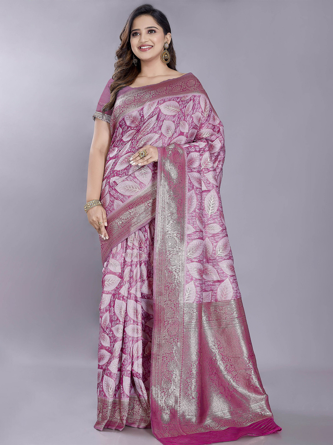 Rani Saahiba Zari Art Silk Chanderi Saree
