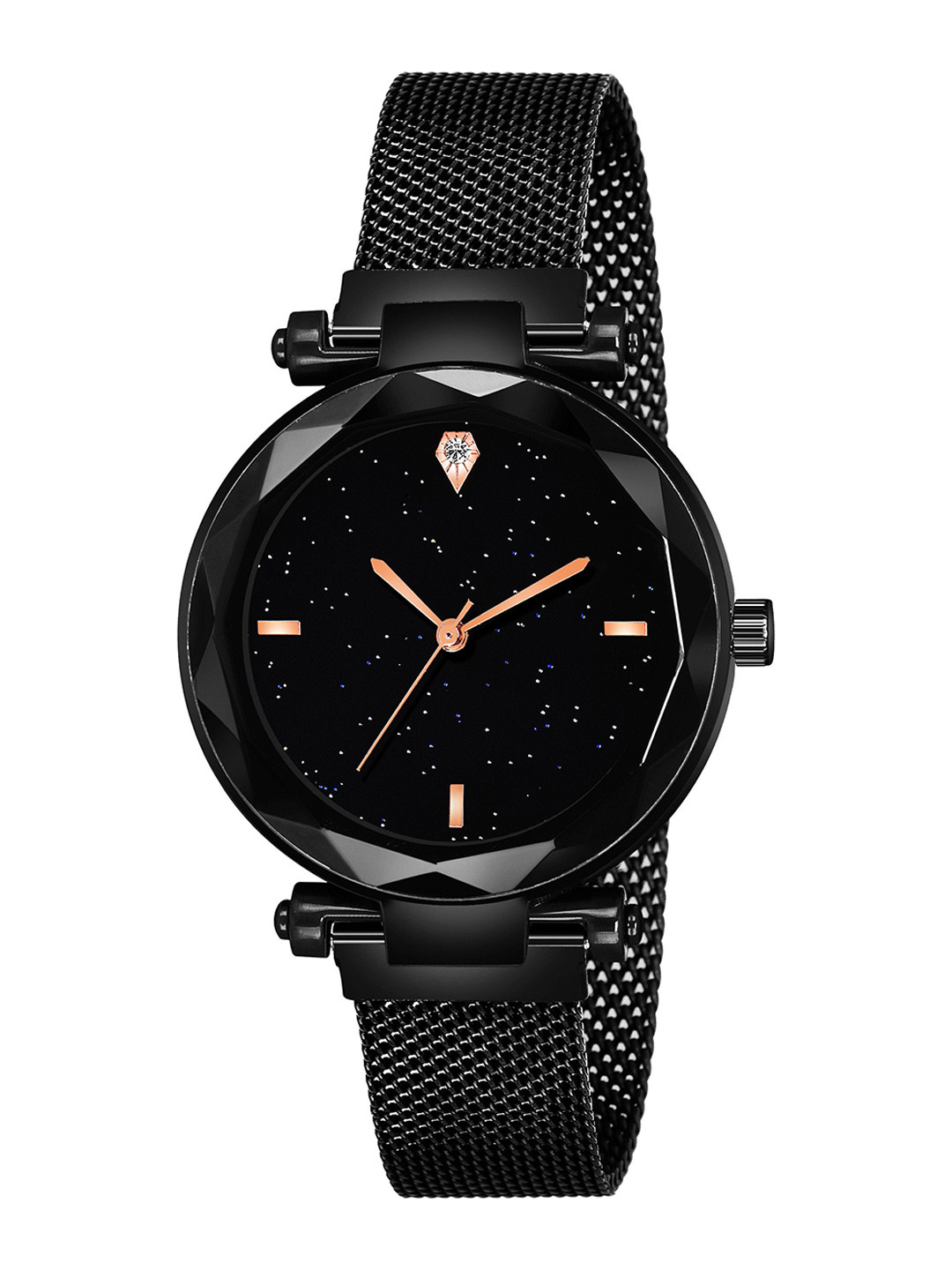 CSAMON Women Embellished Dial & Stainless Steel Analogue Watch GR_379_black_4_figar