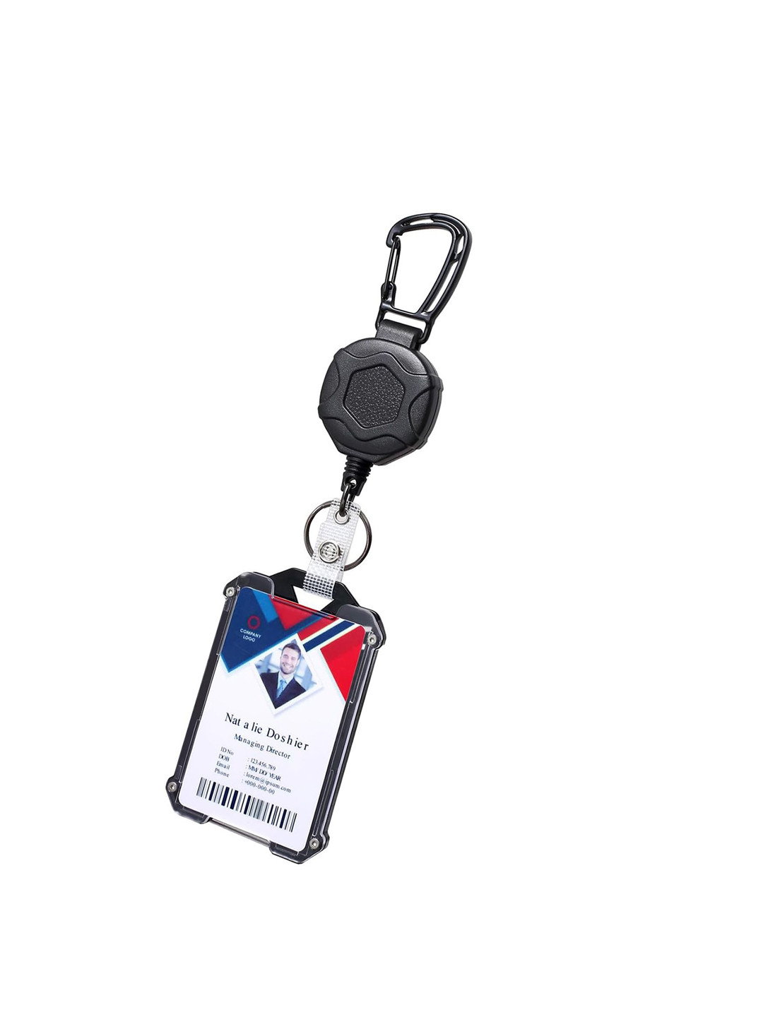 Palay Men Retractable Multitool Keychain Card Reel Holder