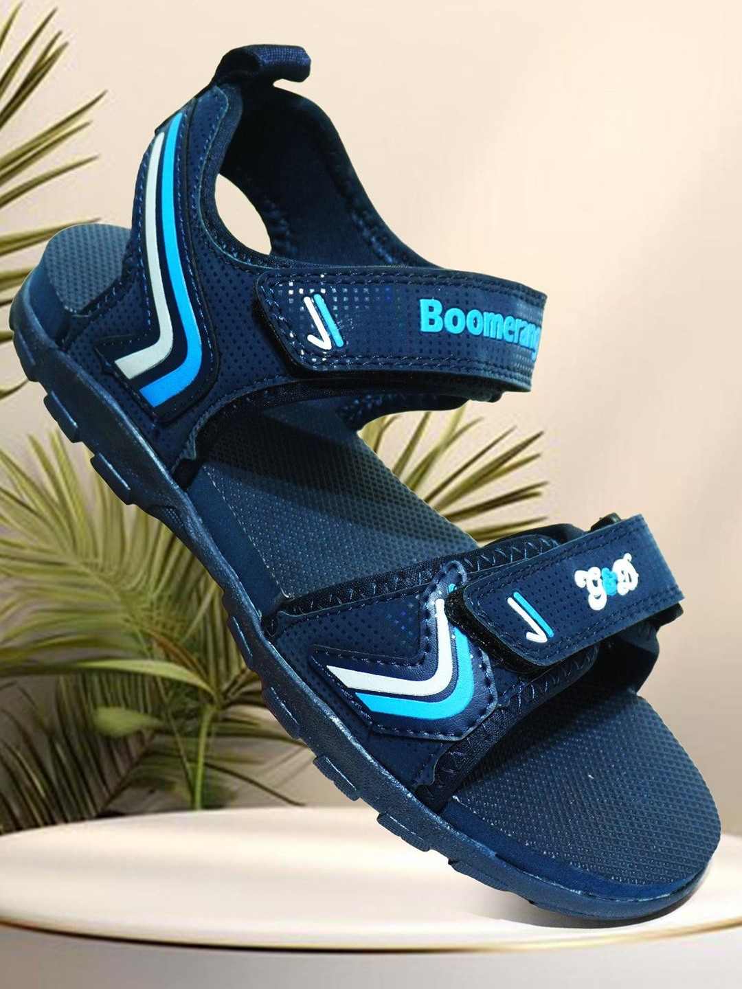 G&D Boomerang Kids Printed Velcro Sports Sandals