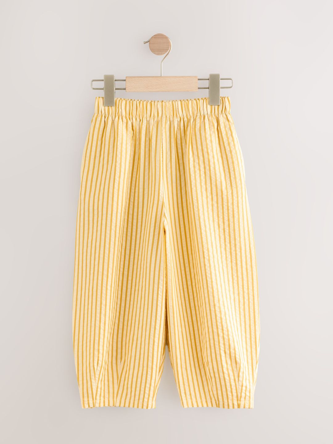 NEXT Girls Striped Barrel Leg Pleated Parallel Trousers