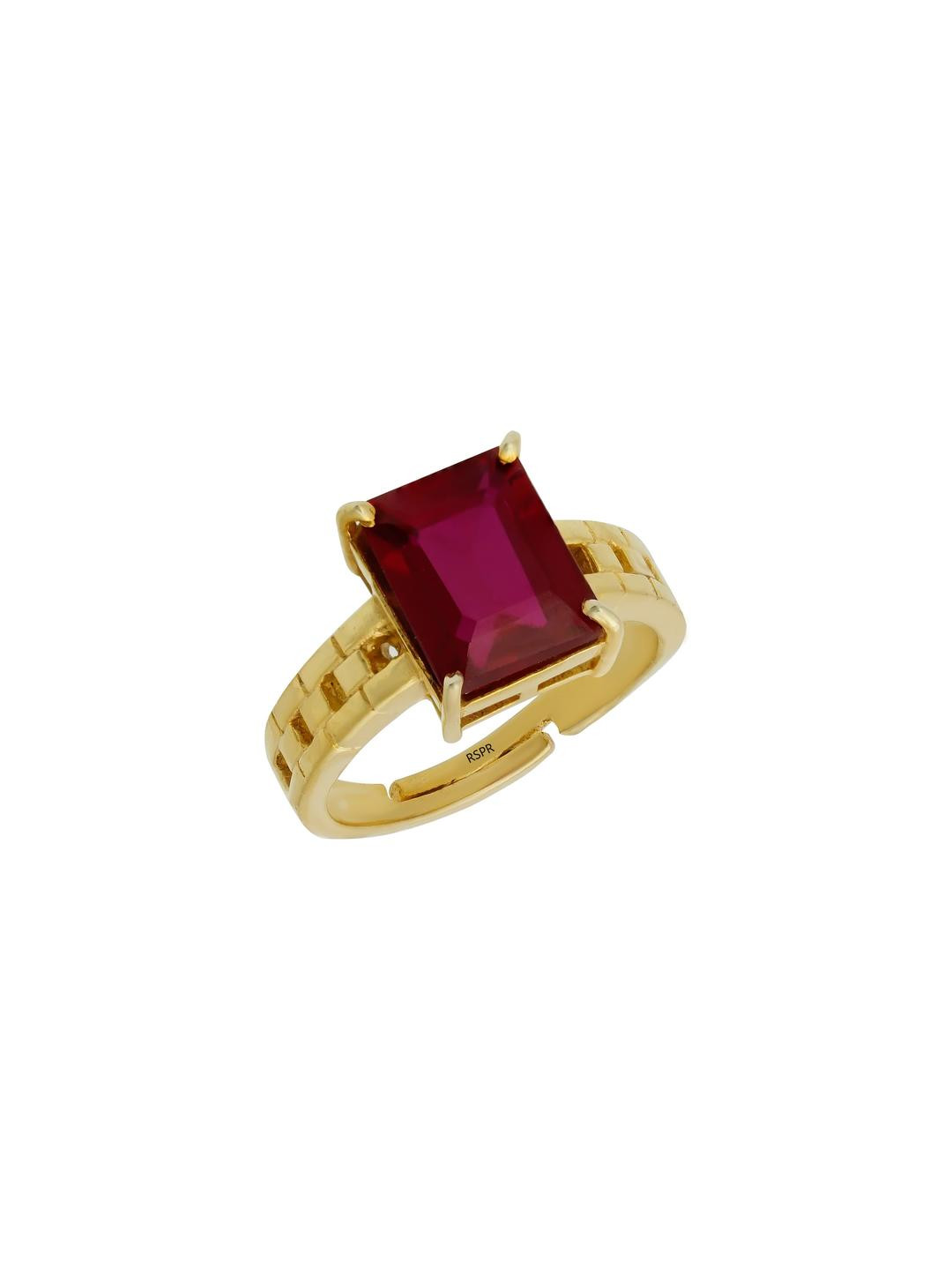 3.25 Ratti Ruby Manikya Adjustable Ring With Lab Certificate