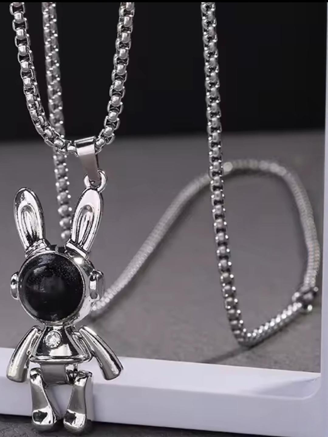 Nitant Animal Shaped Rabbit Pendant with Chain